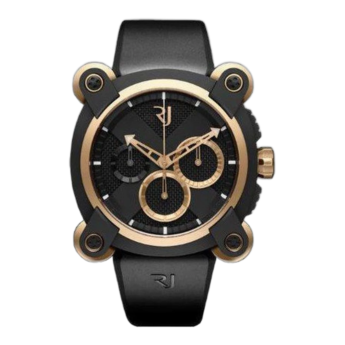 Romain Jerome Moon Invader Red Metal Chronograph 46Mm Herrenuhr aus PVD-beschichtetem Edelstahl &Amp; 18 Karat Roségold
