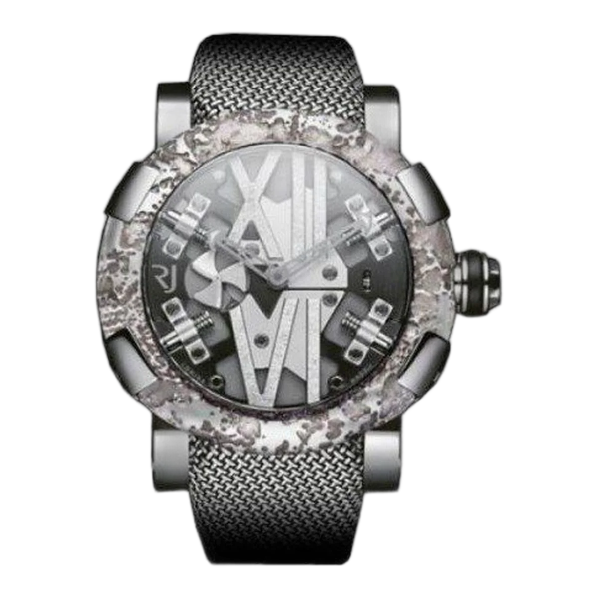 Romain Jerome Steampunk 50 mm Herrenuhr aus Edelstahl