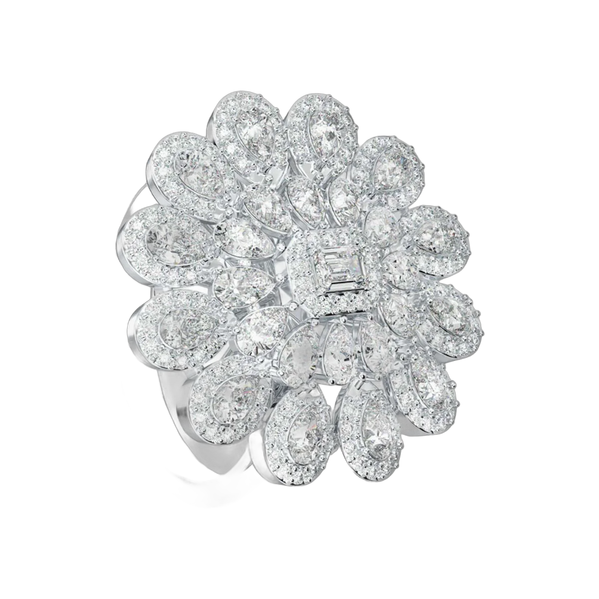 Serenity Ring- 2.34CTS-HRD-D-F/VVS-VS,595R,Total Wt - 8.09gm