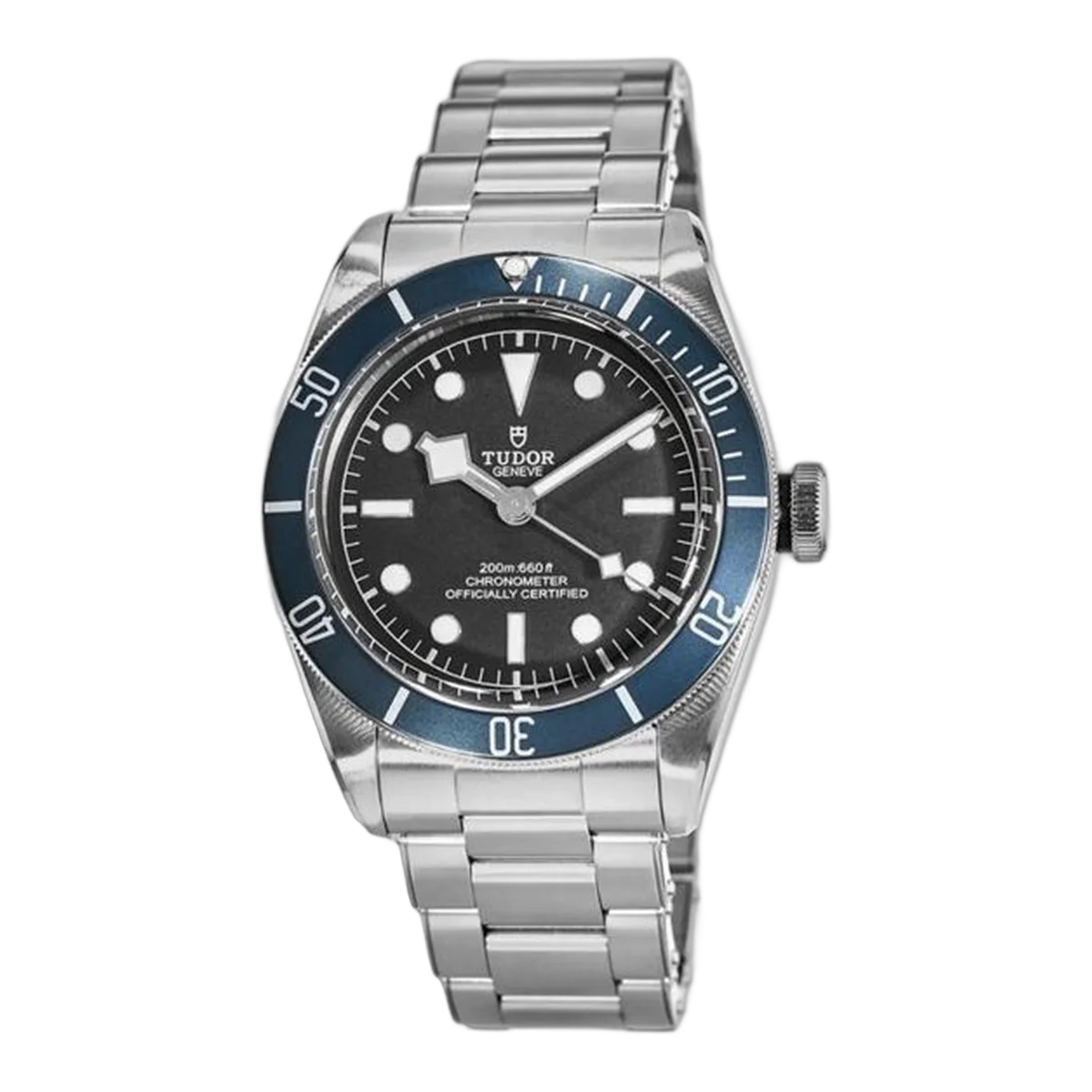 Tudor Heritage Black Bay 79230B-0008 Black Dial Blue Bezel Automatic 41Mm Stainless Steel Men's Watch