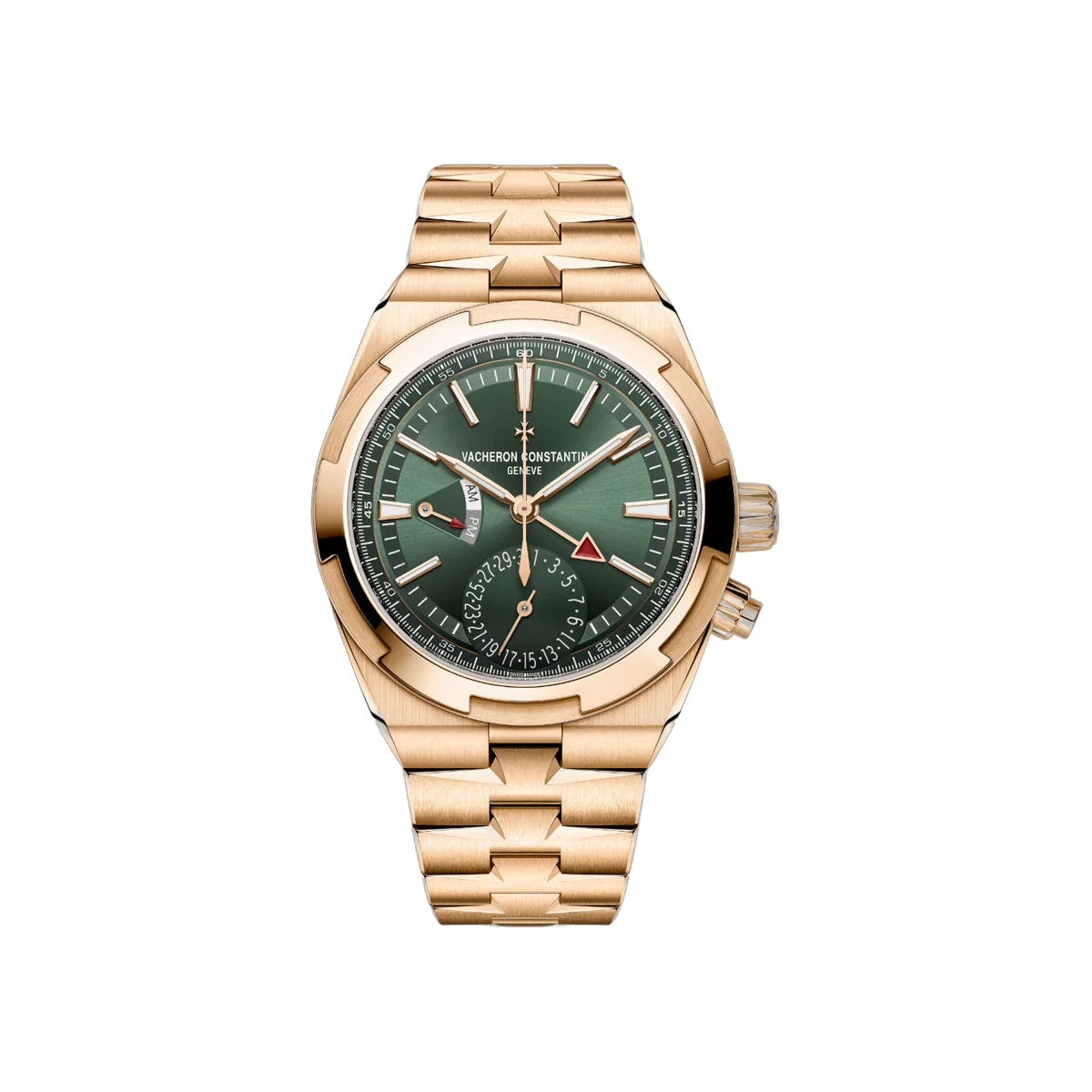 Vacheron Constantin Overseas 7920V/210R-B965 Roségold Dual Time 41mm Herrenuhr mit grünem Zifferblatt