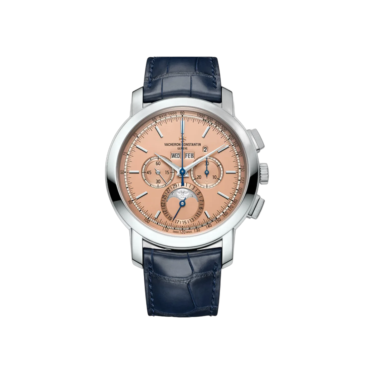 Vacheron Constantin Traditionnelle 5000T/000P-B975 Platin Perpetual Calendar 43mm Lachsfarbenes Zifferblatt Herrenuhr