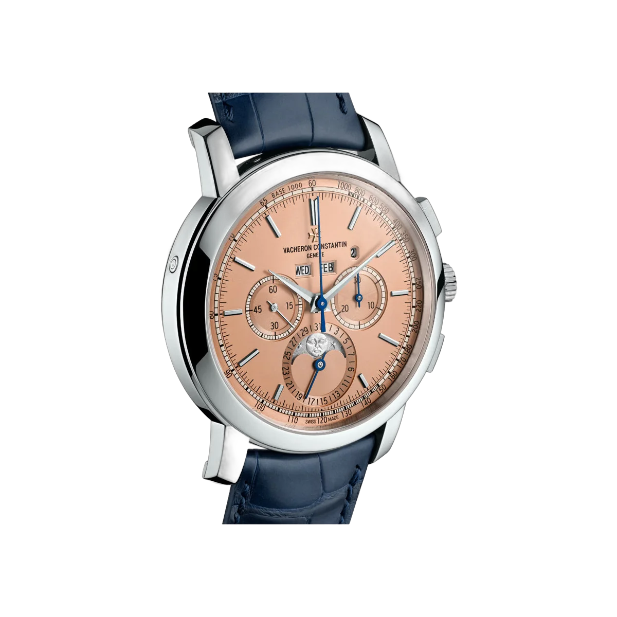 Vacheron Constantin Traditionnelle 5000T/000P-B975 Platin Perpetual Calendar 43mm Lachsfarbenes Zifferblatt Herrenuhr
