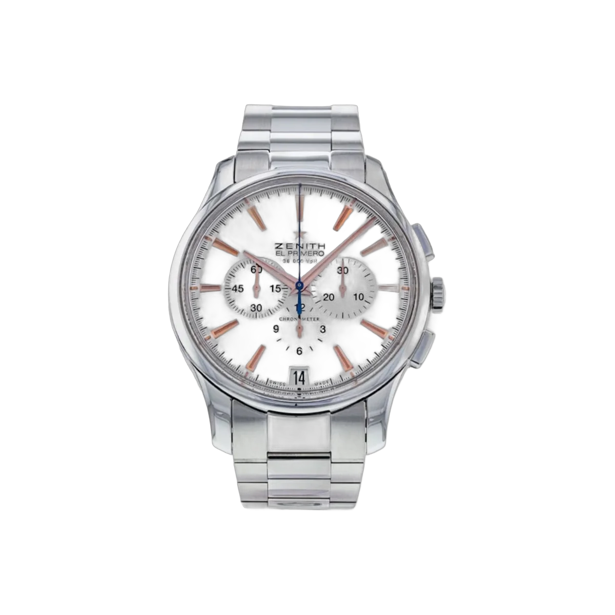 Zenith Captain 03.2110.400/01.M2110 Silver Dial Chronograph 42Mm Stainless Steel Men’s Watch