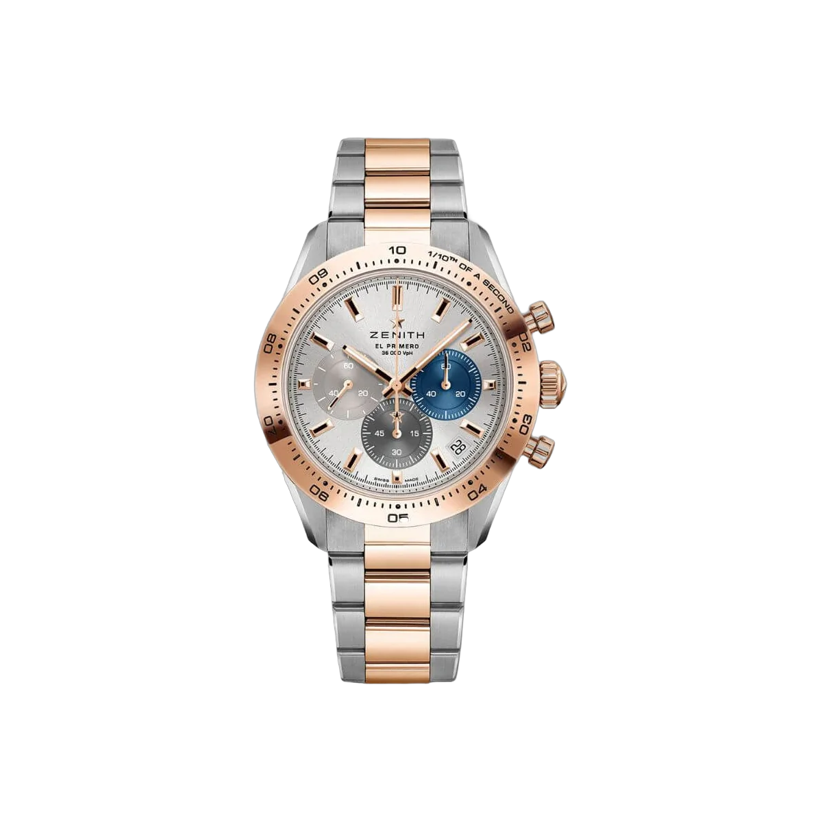Zenith Chronomaster 51.3100.3600/69.M3100 Sport 18Kt Rose Gold Silver Dial
