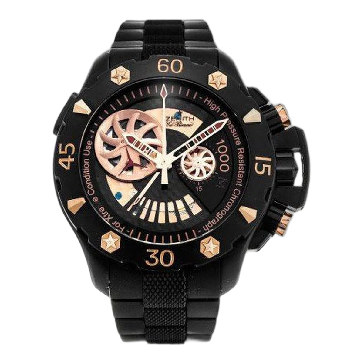 Zenith Defy Xtreme Open El Primero Black Titanium 46.5Mm Men's Watch