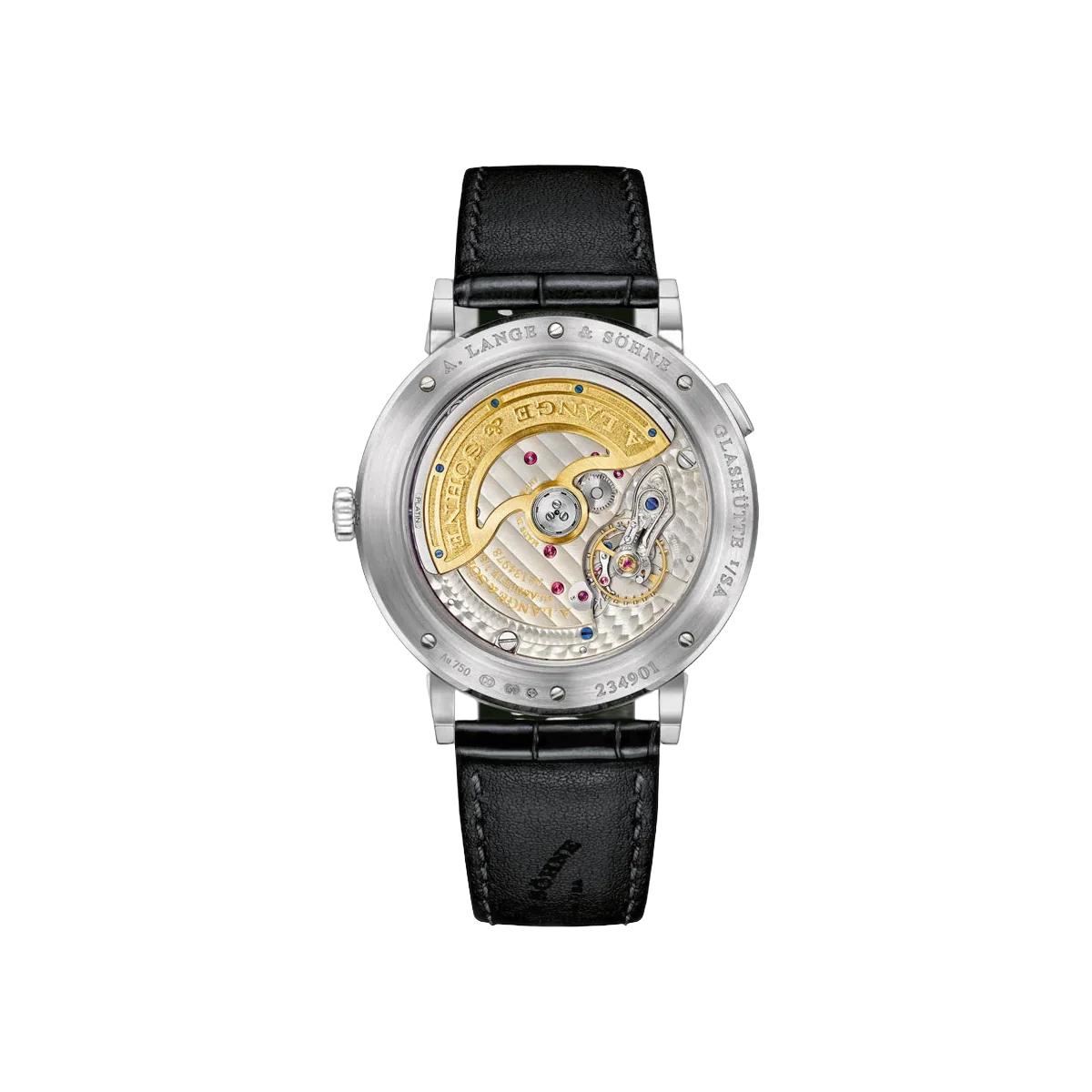 A. Lange & Söhne Saxonia 384.029 Moon Phase White Gold 40mm Black Dial Men's Watch – additional product photo 3