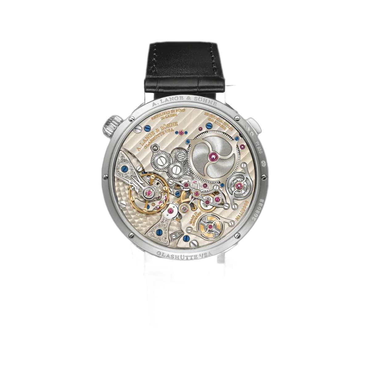 A. Lange & Söhne Zeitwerk 147.025F Minutenrepetition Platin 44mm Graues Zifferblatt Herrenuhr