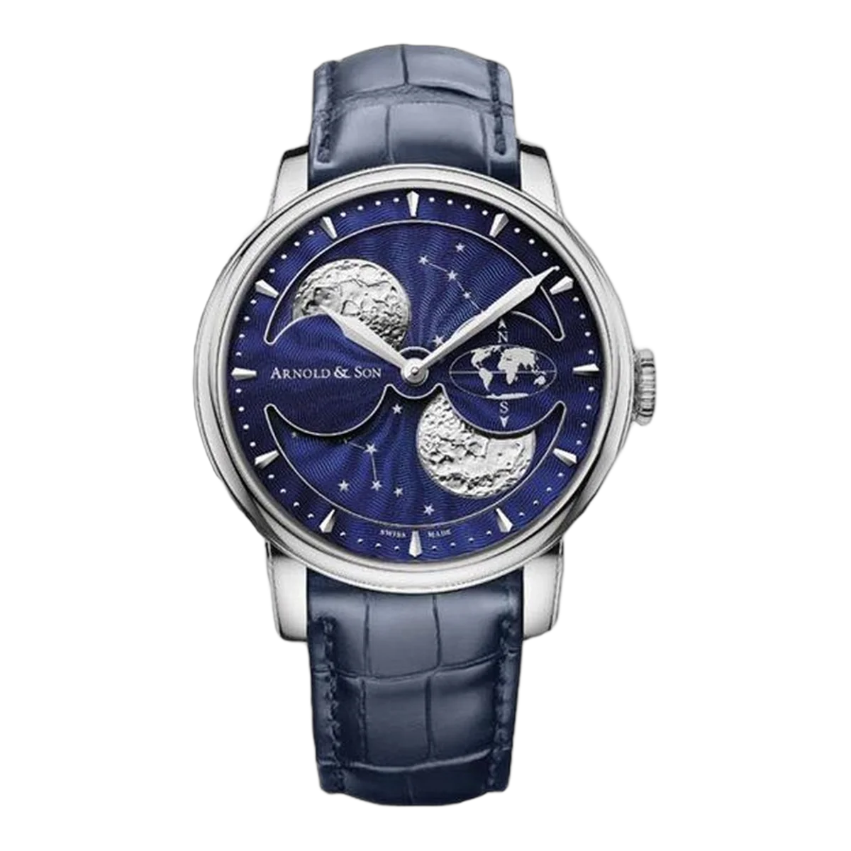 Arnold &amp; Son Hm Double Hemisphere Perpetual Moon Men's Watch