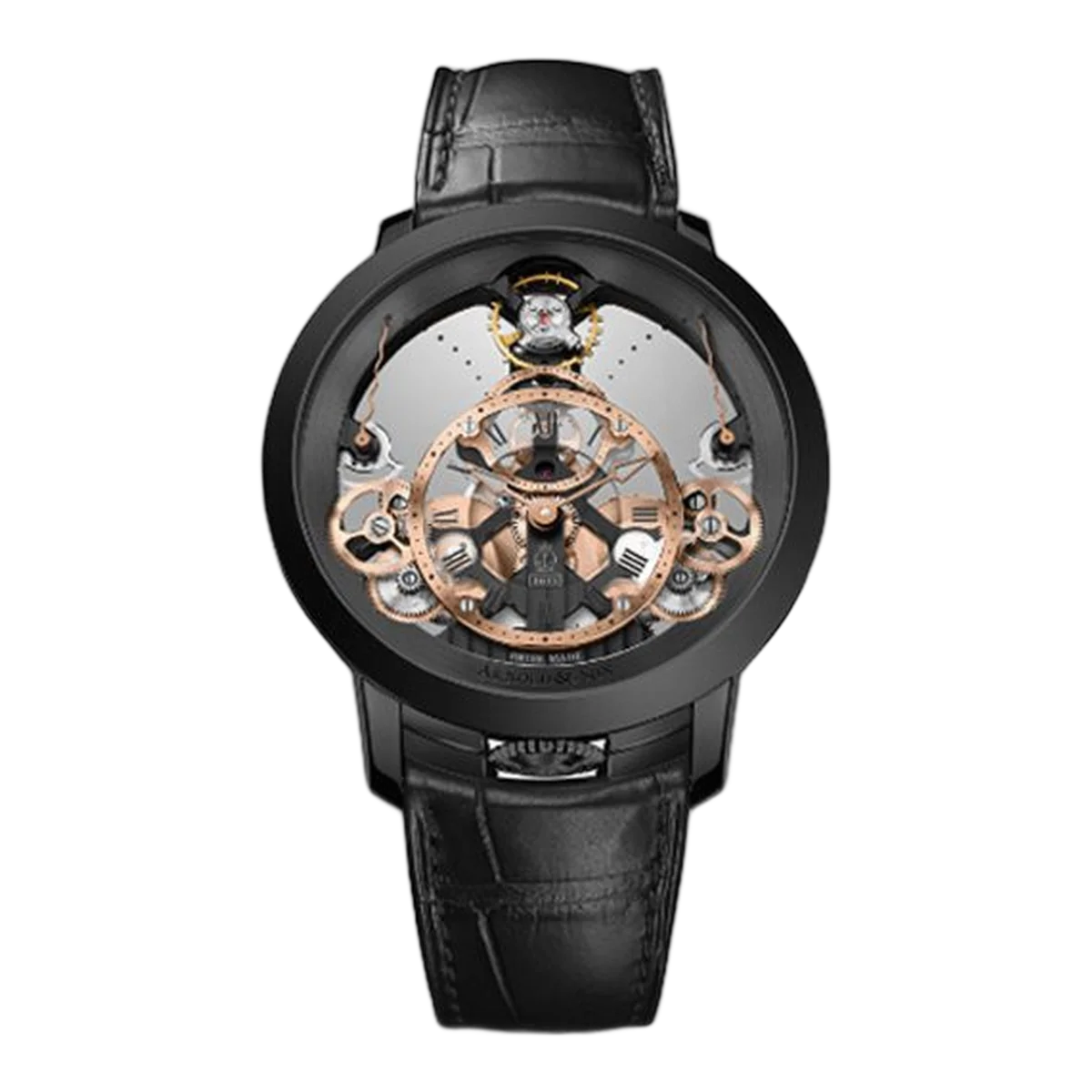Arnold &Amp; Son Time Pyramid Black Edition Men's Watch Ref. 1Tpbs.R01A.C124B