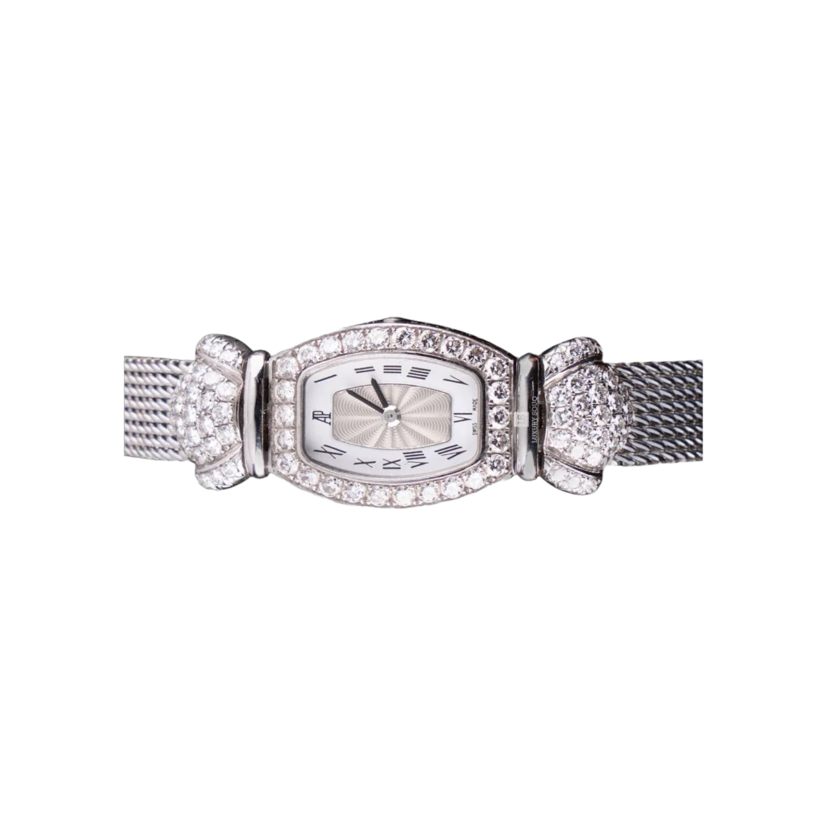 Audemars Piguet Charleston 67178BC.Z.1068BC.01 White Gold Diamond Bezel 14mm White Dial Ladies Watch