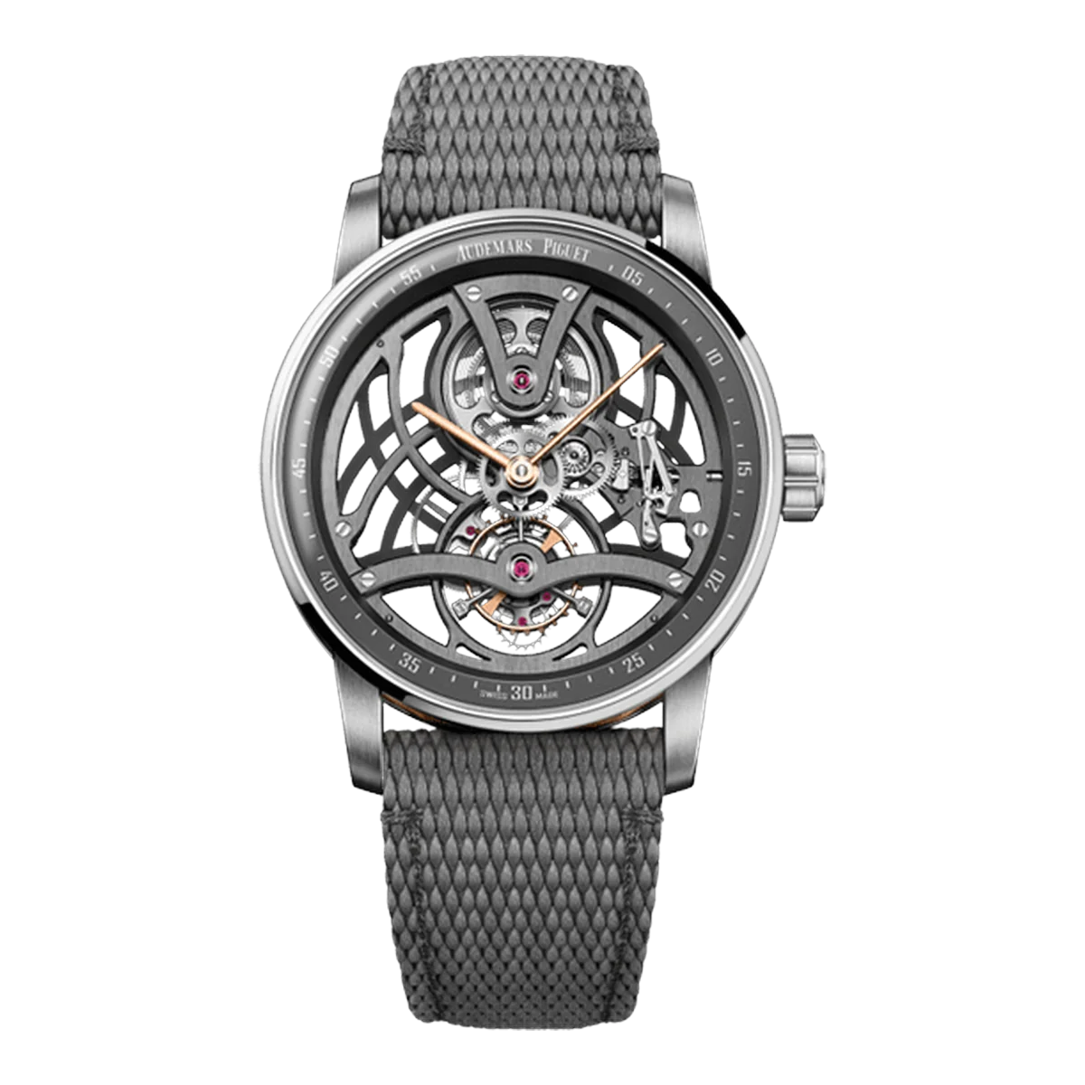 Audemars Piguet Code 11.59 26600Cr.Oo.D009Kb.01 Tourbillon Openworked 41Mm 18K White Gold Men's Watch