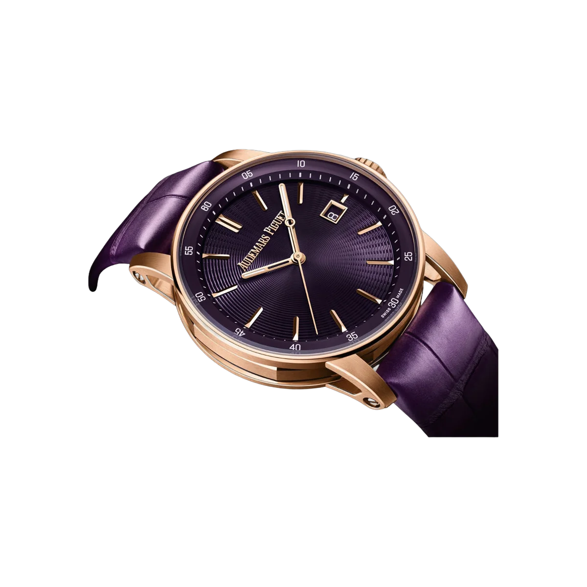 Audemars Piguet Code 11.59 - 77410OR.OO.A623CR.01 Rose Gold 38mm Purple Dial Ladies Watch