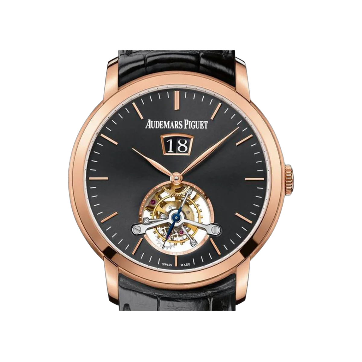 爱彼 Jules Audemars 26559OR.OO.D002CR.01 Tourbillon Grande Date 玫瑰金/黑色