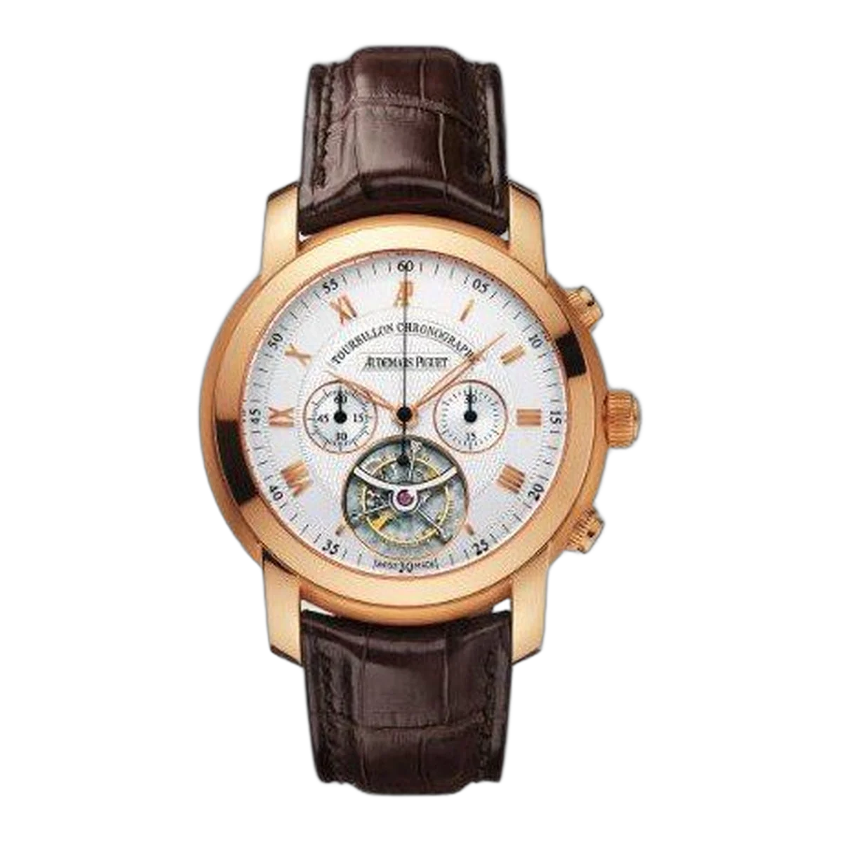Audemars Piguet Jules Audemars Tourbillon 18Kt Rose Gold 43Mm Silver Dial Men's Watch
