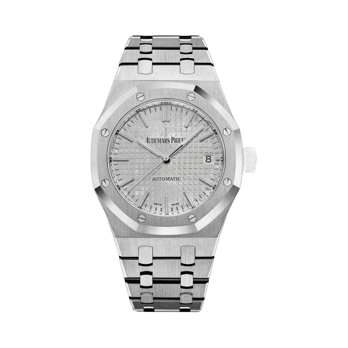 Audemars Piguet Royal Oak 15450St.Oo.1256St.01 Stainless Steel 37Mm Silver Dial Unisex Watch