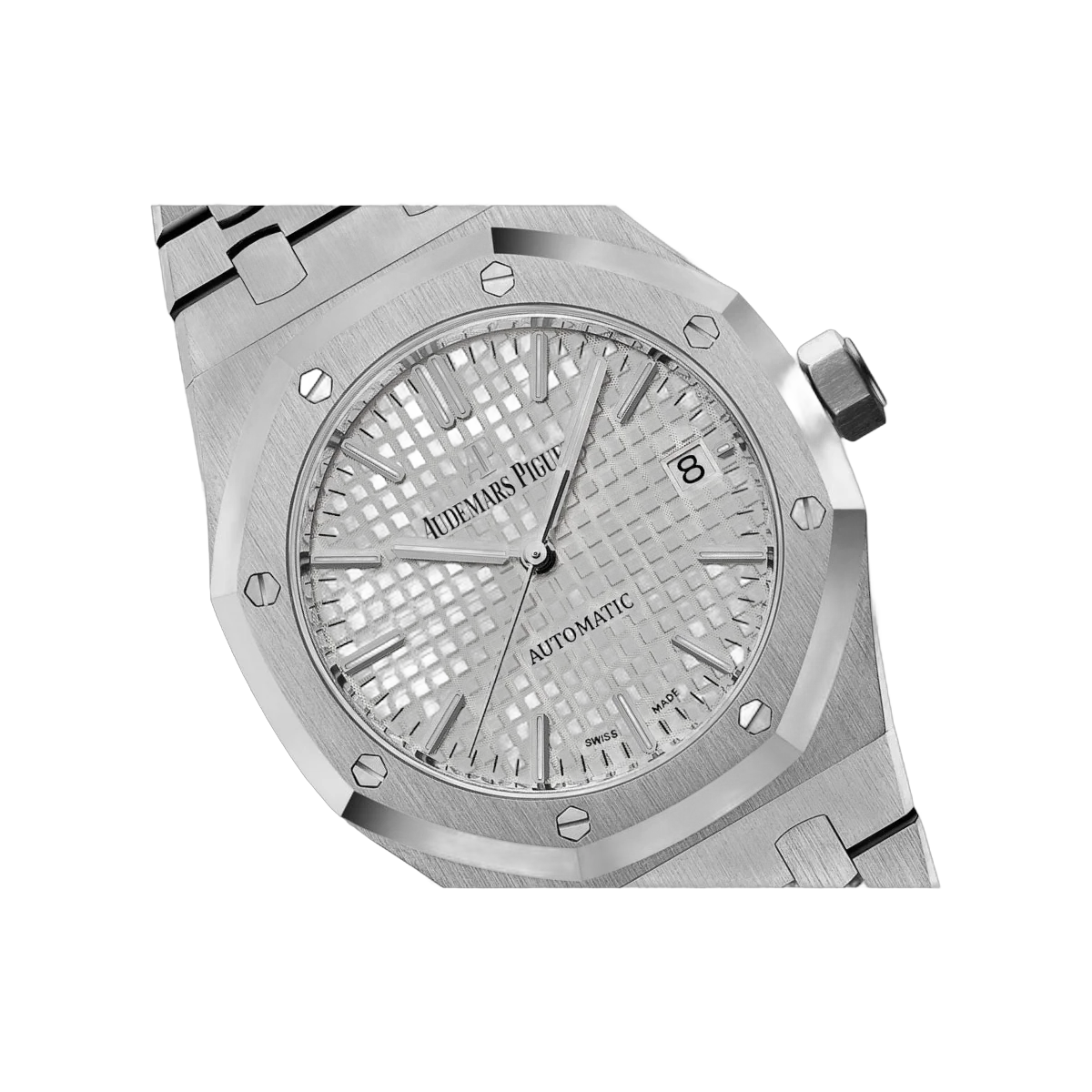 Audemars Piguet Royal Oak 15450St.Oo.1256St.01 Edelstahl 37mm Silber Zifferblatt Unisex Uhr