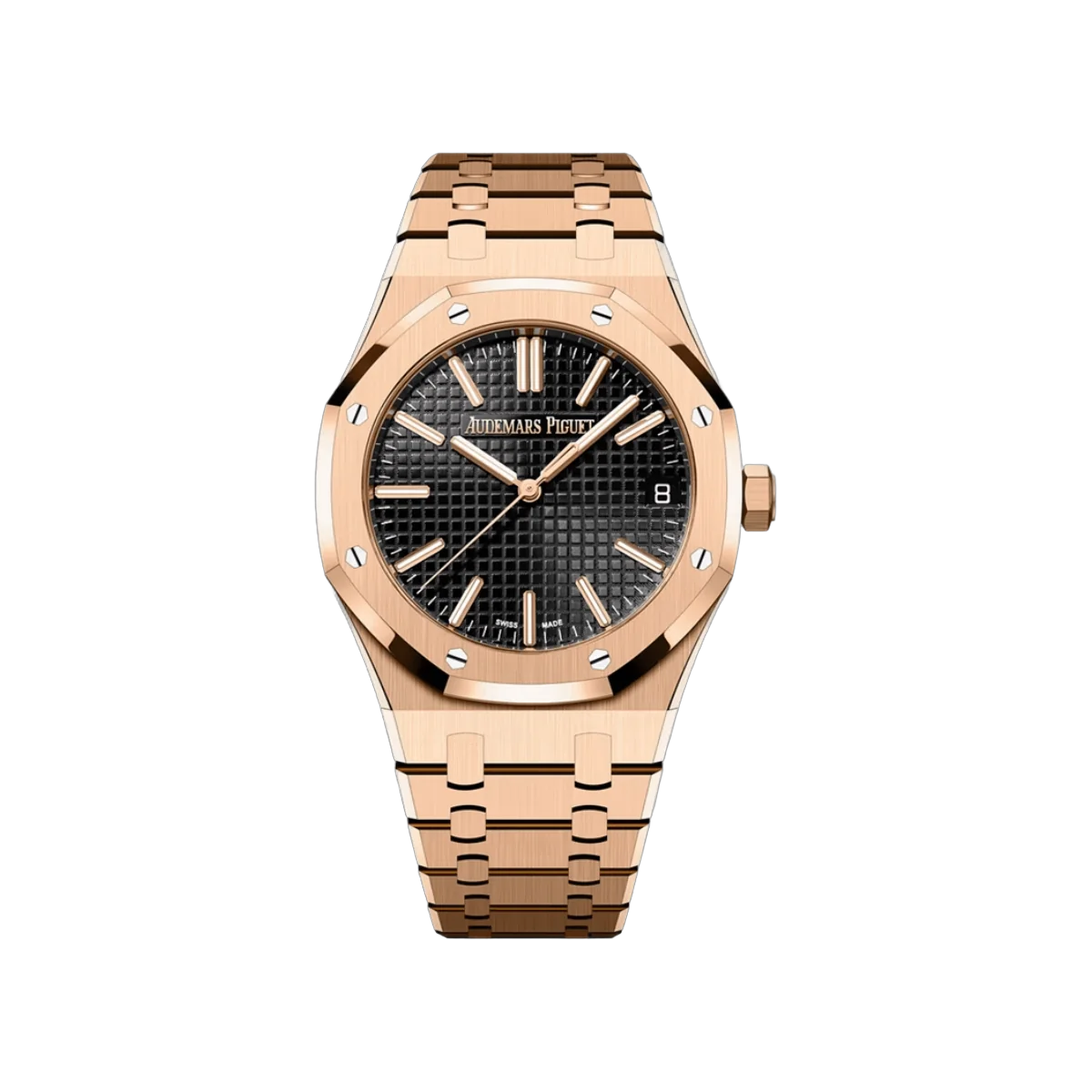 Audemars Piguet Royal Oak 15510OR.OO.1320OR.04 Rotgold 41mm Schwarzes Zifferblatt Unisex-Uhr