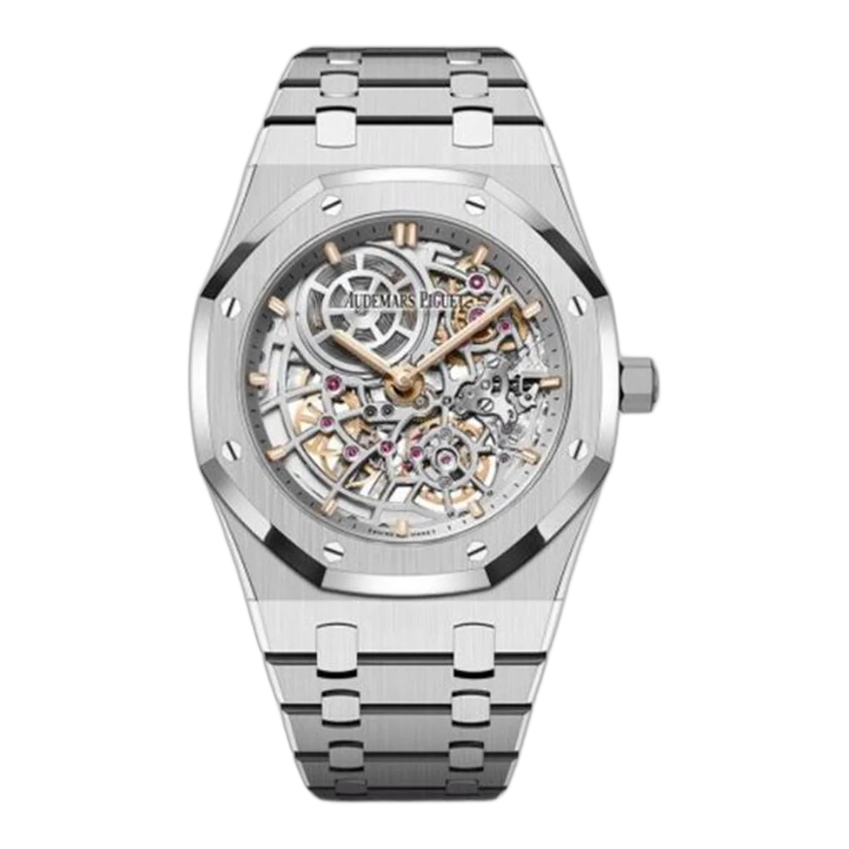 Audemars Piguet Royal Oak 16204St.Oo.1240St.01 “Jumbo” Extra-Thin Open-Worked “50Th Anniversary” 39Mm Stainless Steel