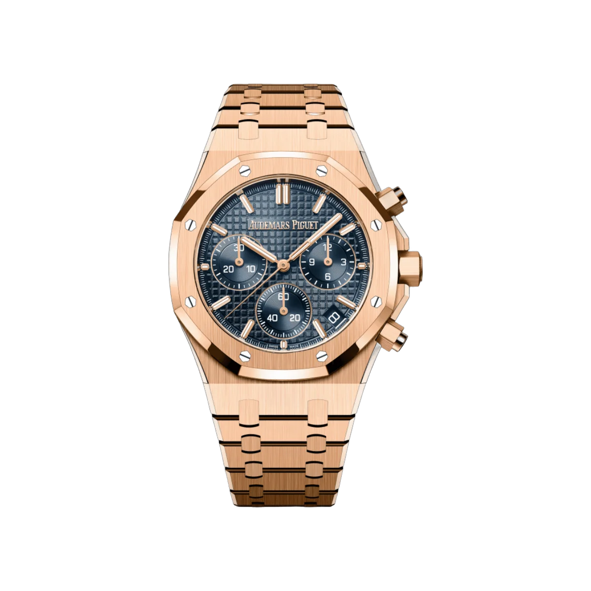 Audemars Piguet Royal Oak 26240OR.OO.1320OR.05 Automatik Chronograph Blaues Zifferblatt 41mm Herrenuhr