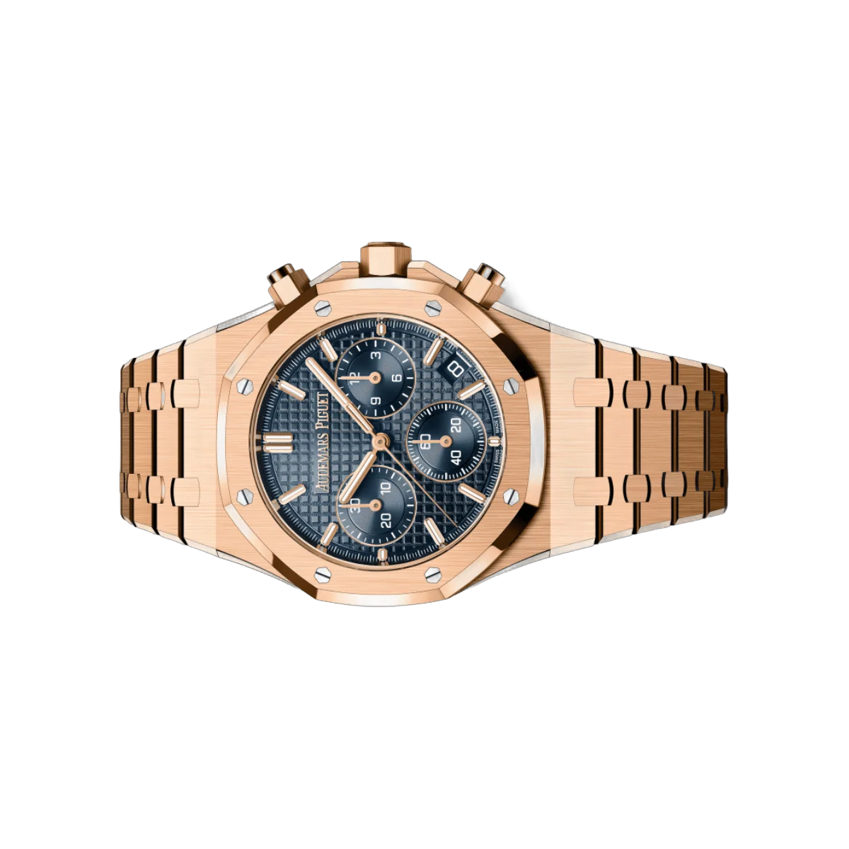 Audemars Piguet Royal Oak 26240OR.OO.1320OR.05 Automatik Chronograph Blaues Zifferblatt 41mm Herrenuhr