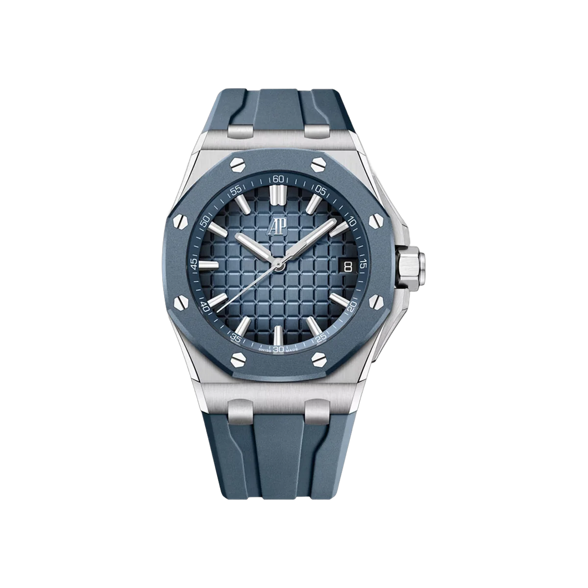 Audemars Piguet Royal Oak Offshore 15605SK.OO.A350CA.01 Stainless Steel 43mm Smoked Blue Dial Men's Watch