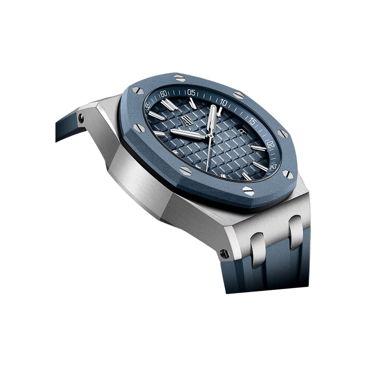 Audemars Piguet Royal Oak Offshore 15605SK.OO.A350CA.01 Stainless Steel 43mm Smoked Blue Dial Men's Watch