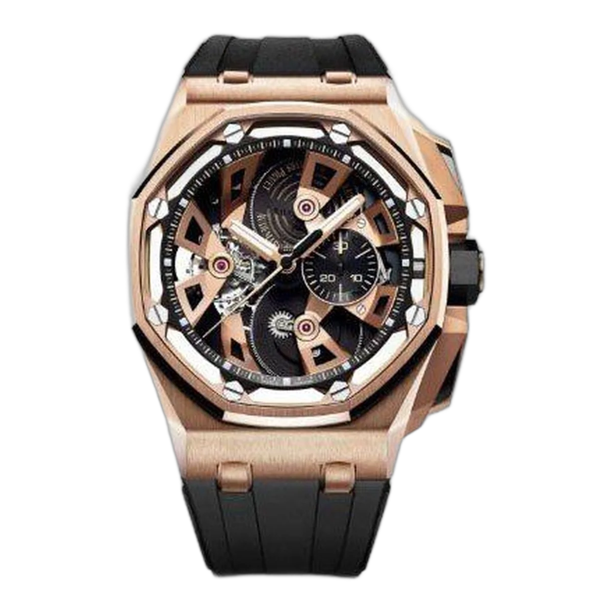Audemars Piguet Royal Oak Offshore Tourbillon Chronograph 45 mm Herrenuhr aus 18 Karat Roségold