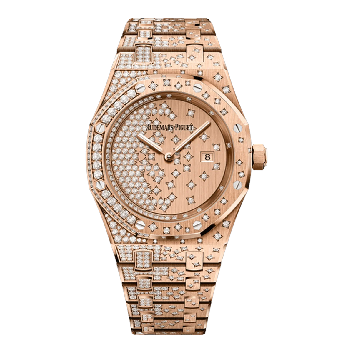 Audemars Piguet Royal Oak Quartz Star Diamond Set 33Mm Ladies Watch