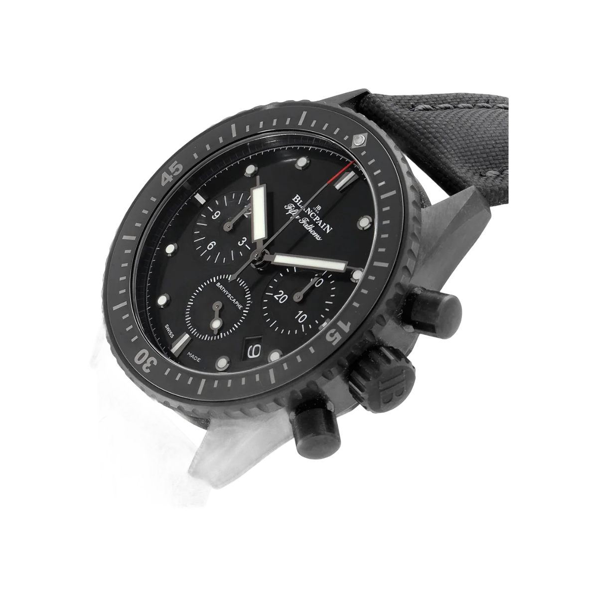 Blancpain Fifty Fathoms Bathyscaphe 5200-0130-B52A Chronograph Flyback Schwarze Keramik Schwarzes Zifferblatt