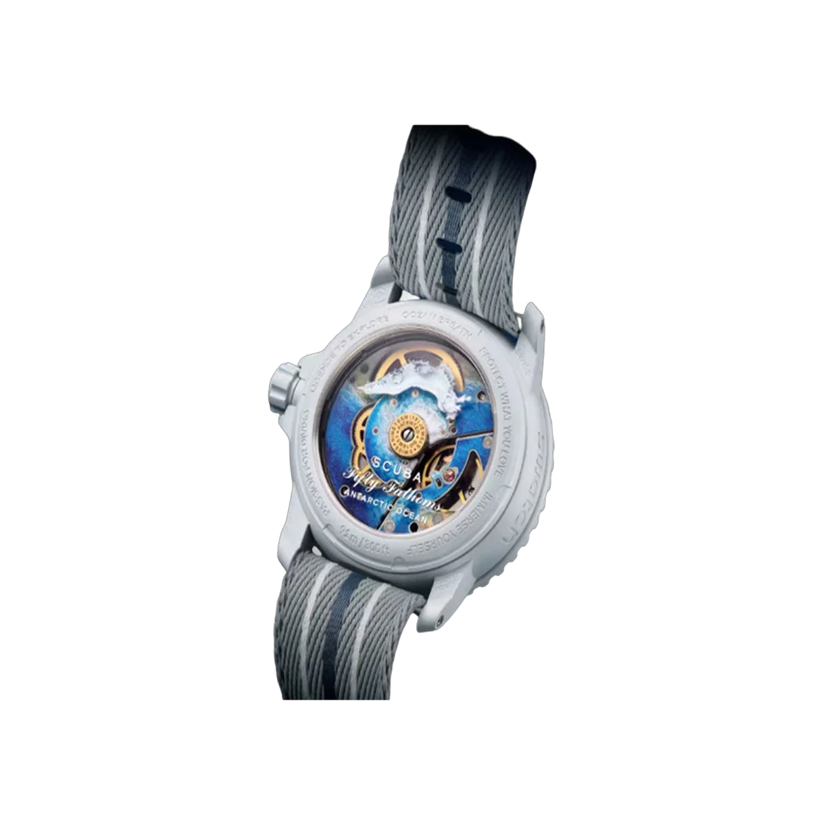 Blancpain X Swatch Scuba Fifty Fathoms Antarctic Ocean SO35S100 Grey 42.5mm Unisex Watch – additional product photo 2