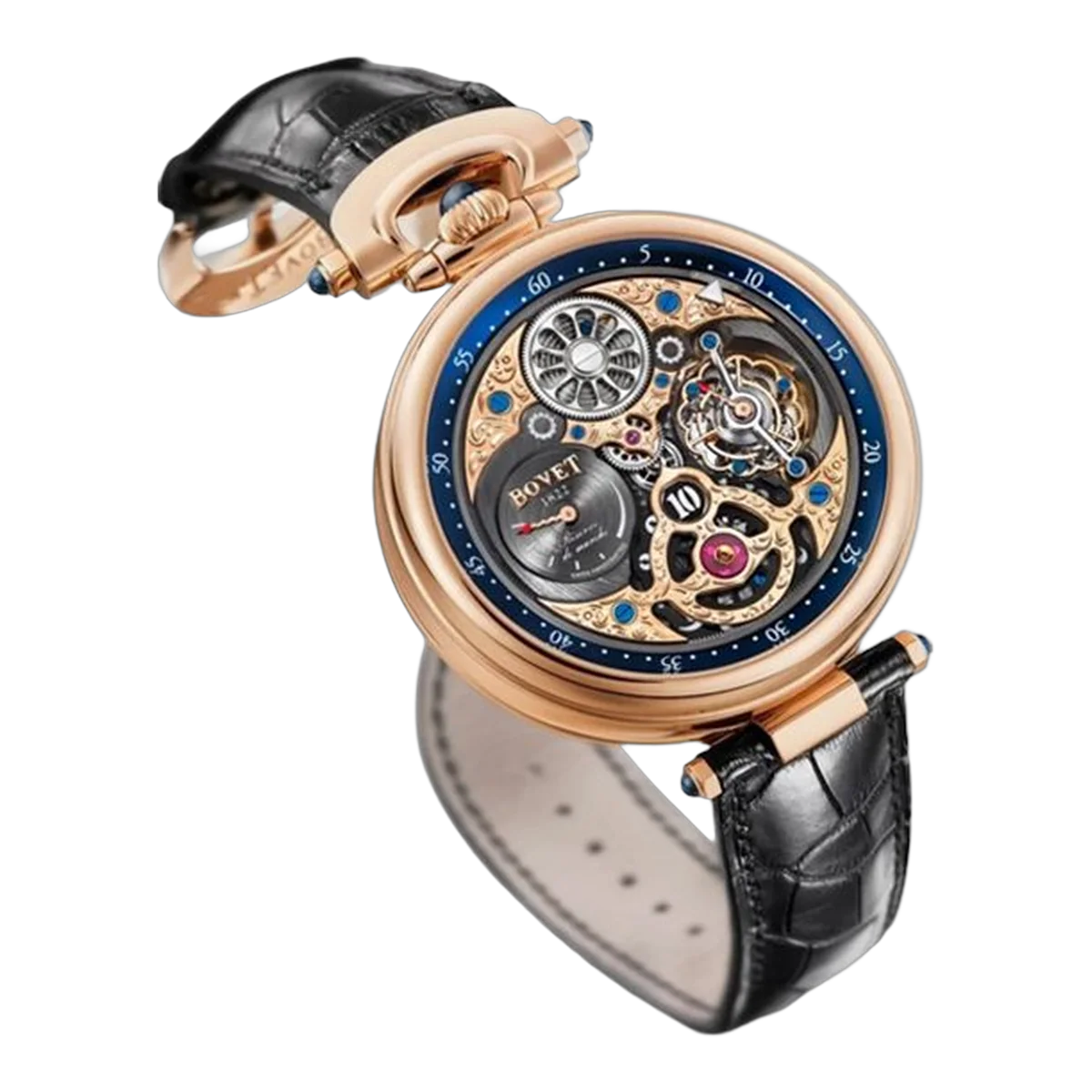 Bovet 1822 Amadeo Complications Fleurier Complication Tourbillon ساعة رجالية مرجع Cp0492