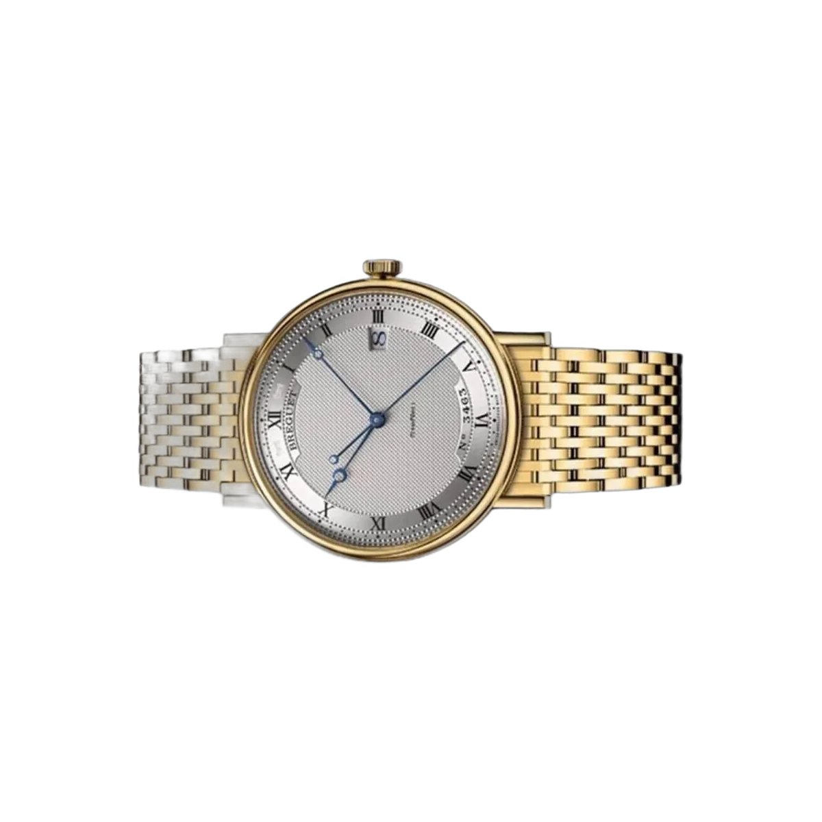 Breguet Classique 5177BA/12/AV0 Automatik YG Silber Zifferblatt Unisex Armbanduhr