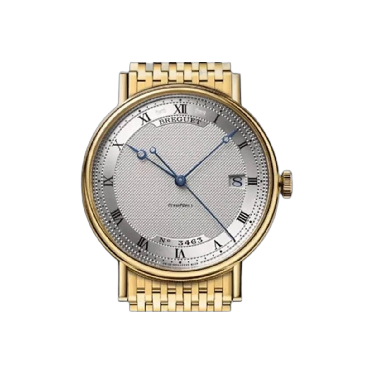 Breguet Classique 5177BA/12/AV0 Automatik YG Silber Zifferblatt Unisex Armbanduhr