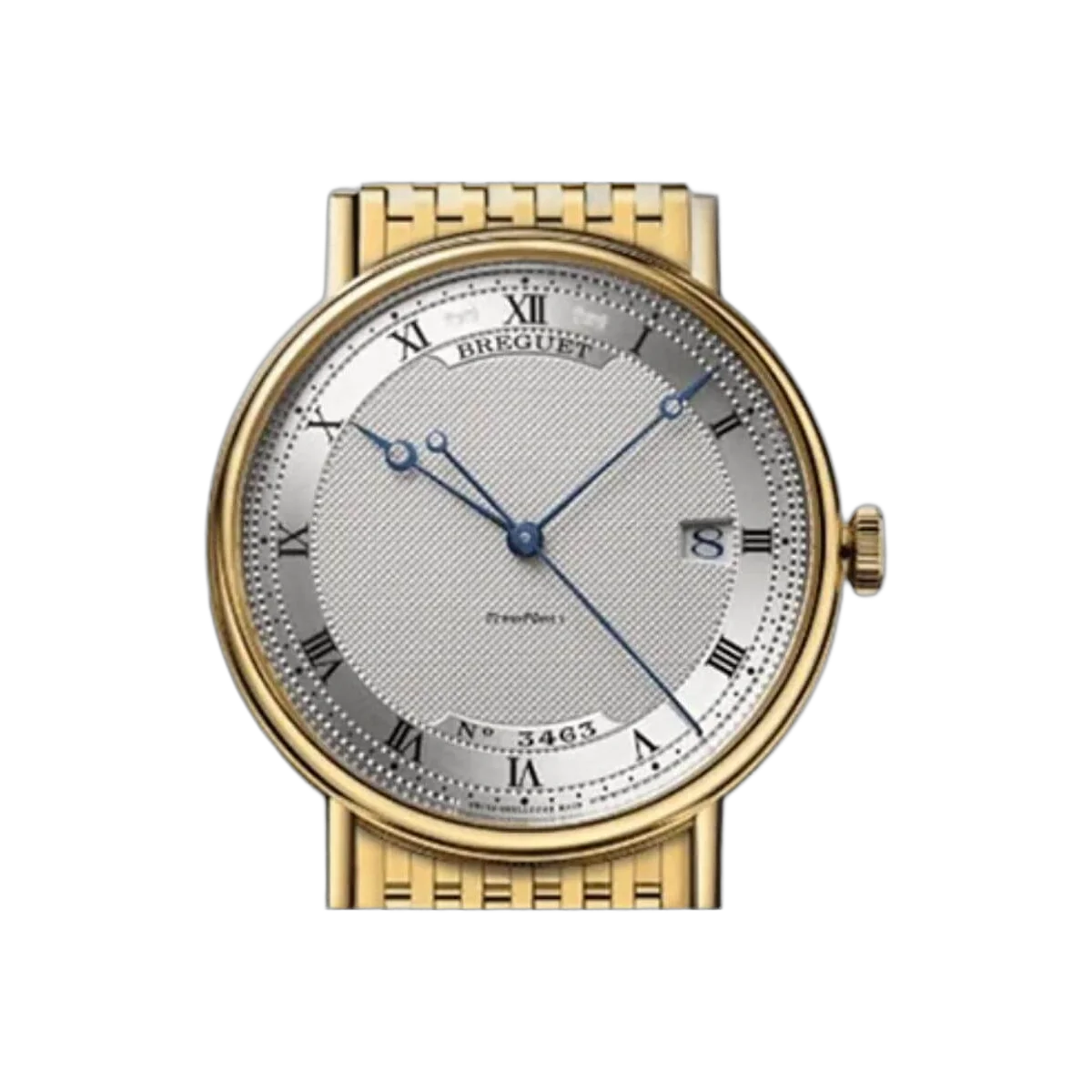 Breguet Classique 5177BA/15/AV0 Silver Roman Dial 38MM 18K Yellow Gold Unisex Watch