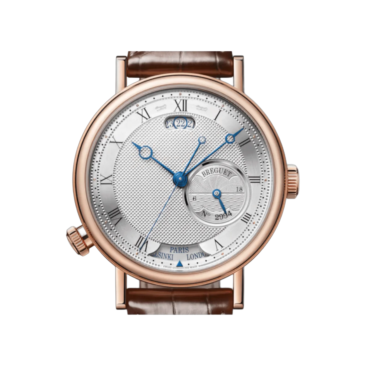 Breguet Classique Hora Mundi 5727BR/12/9ZU 18K Rose Gold Silver Dial