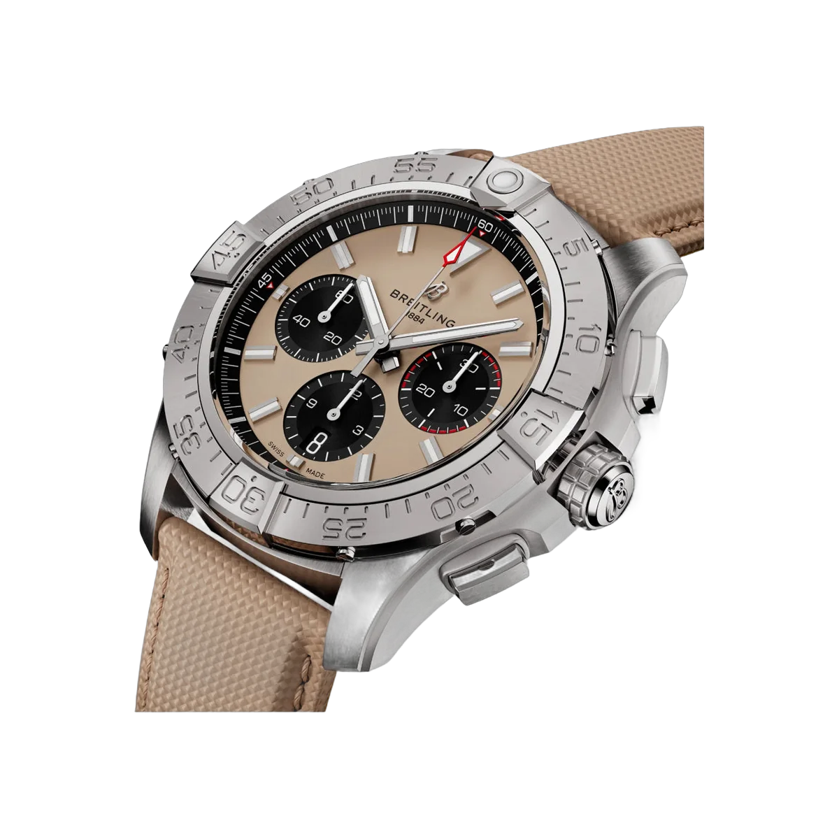 Breitling Avenger B01 AB0147101A1X1 Stainless Steel 44mm Sand Dial Men's Watch