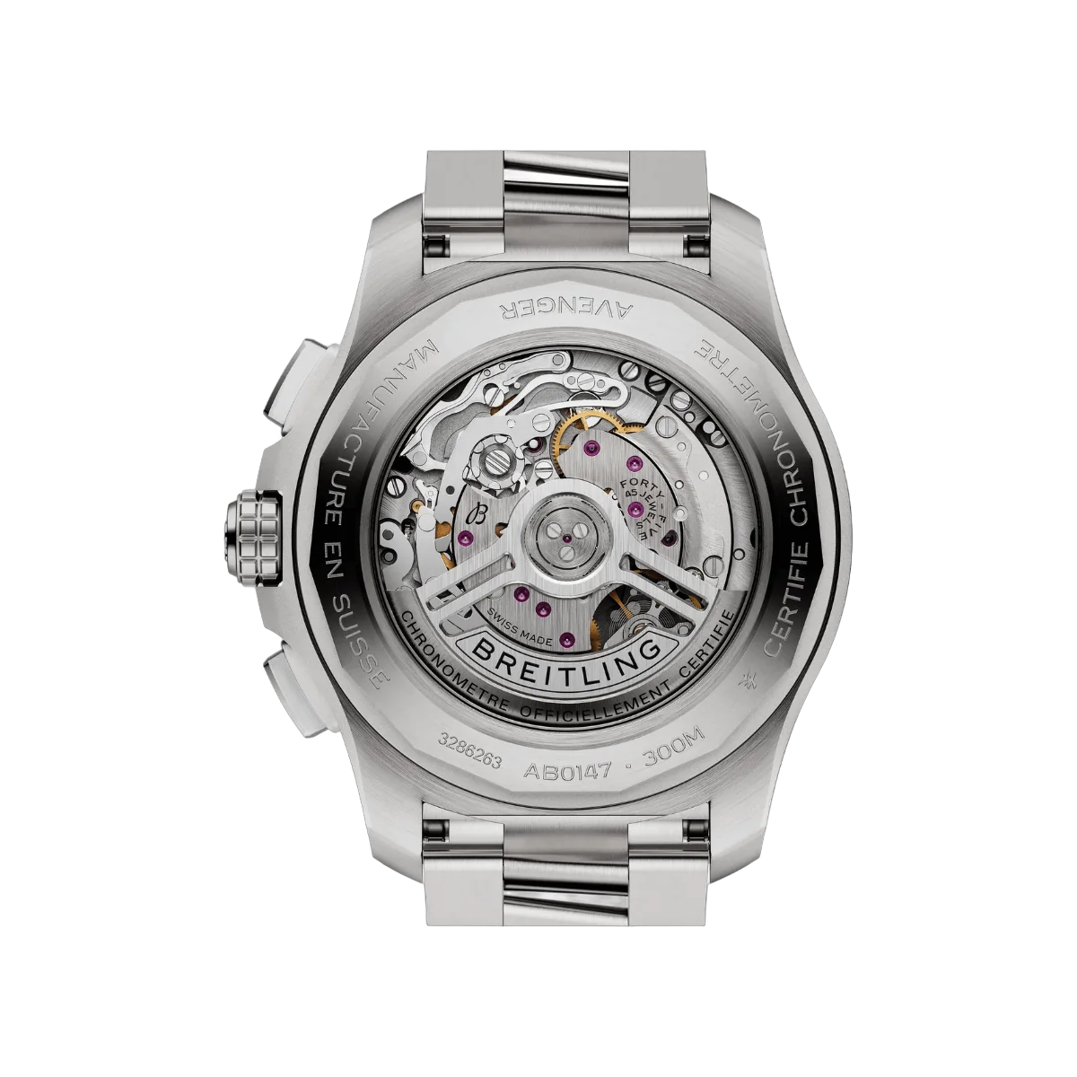 Breitling Avenger B01 Chronograph AB0147101B1A1 44mm Black Dial Mens Watch