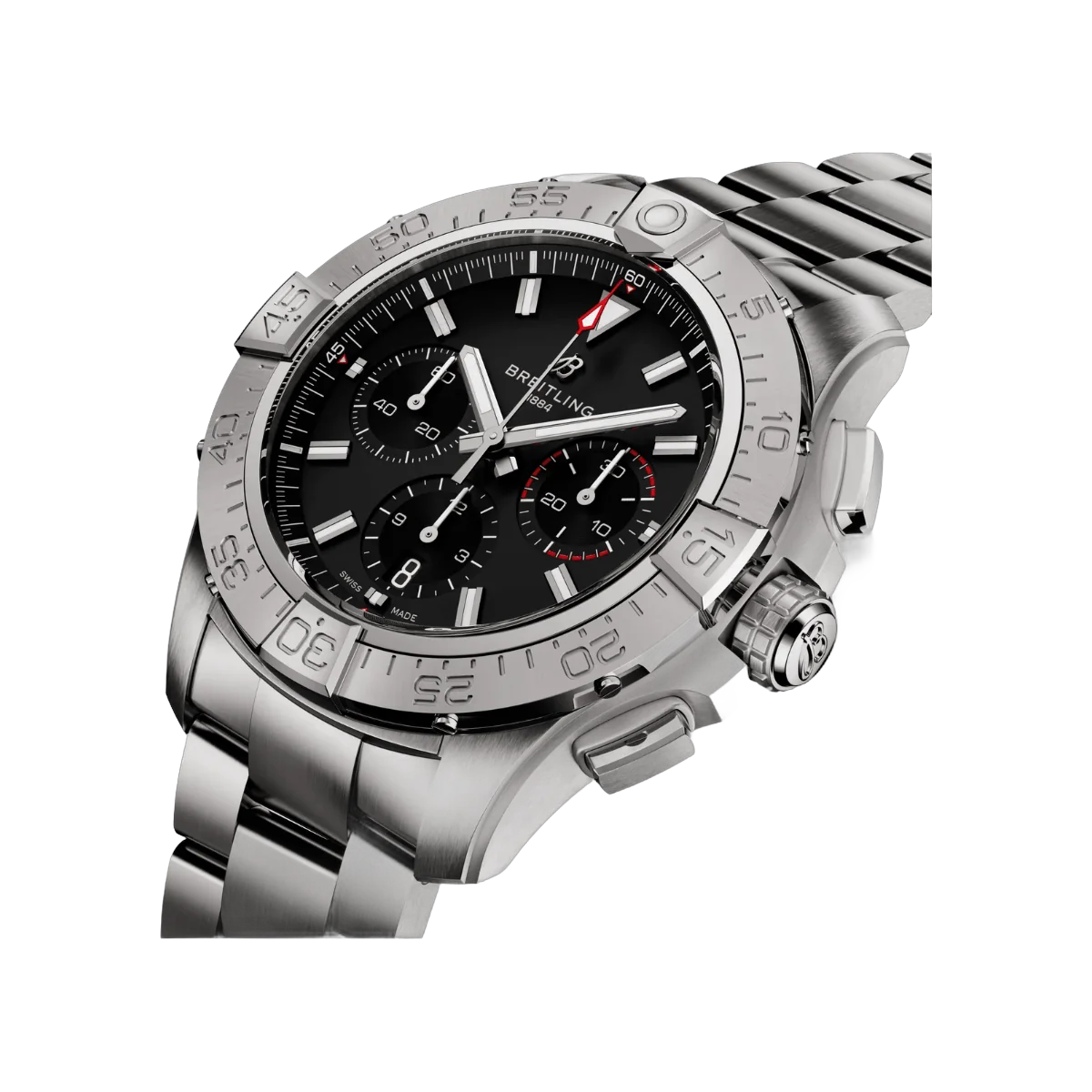 Breitling Avenger B01 Chronograph AB0147101B1A1 44mm Black Dial Mens Watch