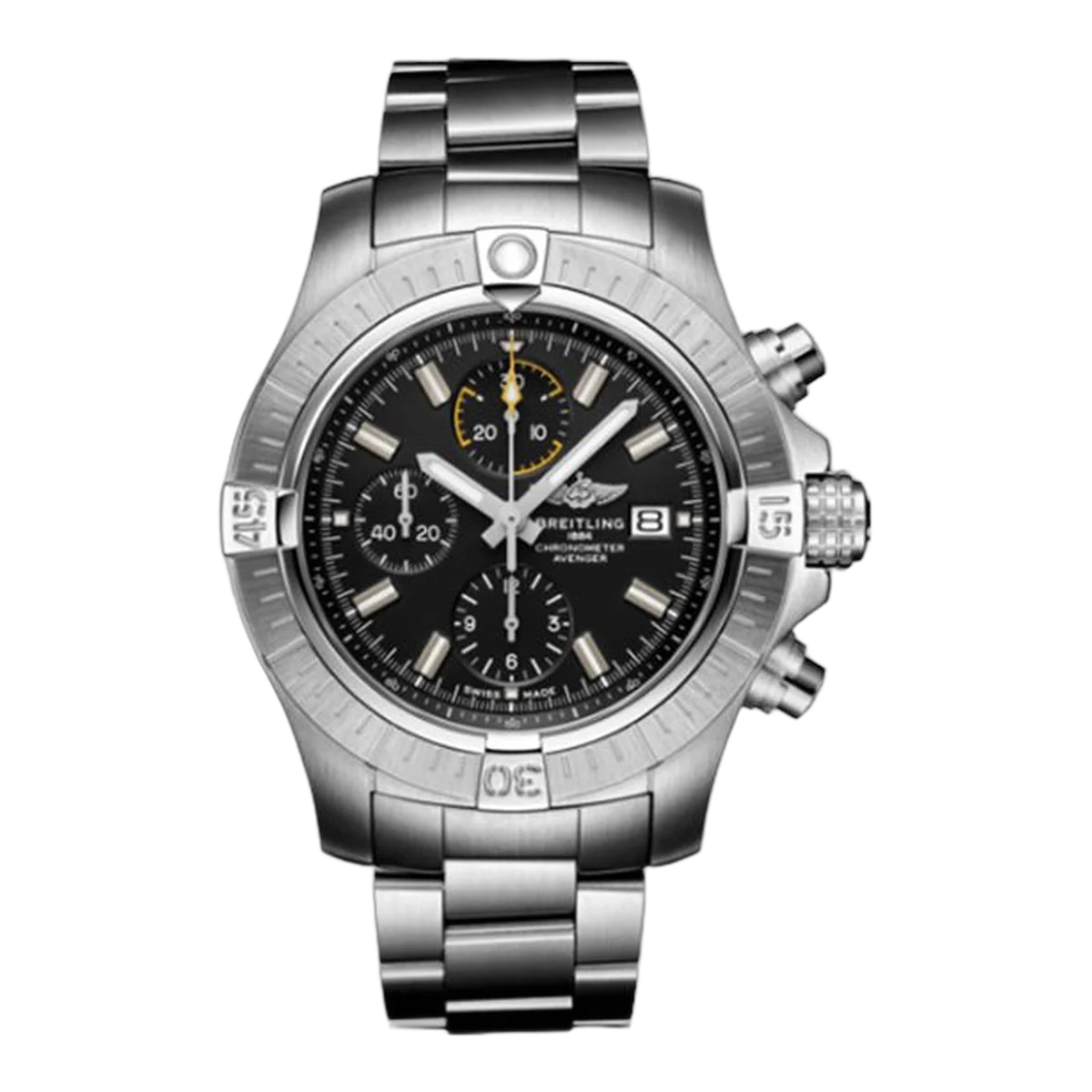 Breitling Avenger Chronograph A13317101B1A1 Black Dial 45Mm Stainless Steel Men's Watch