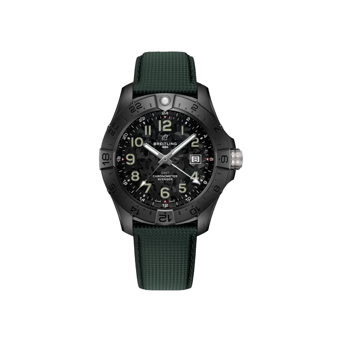 Breitling Avenger S32320101B1X1 Automatic Ceramic GMT Night Mission 44mm Black Dial Men's Watch
