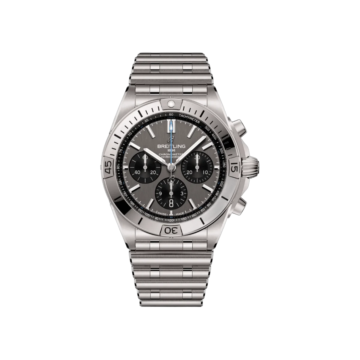Breitling Chronomat B01 Automatic EB0134101M1E1 42mm Herrenuhr mit silbernem Zifferblatt