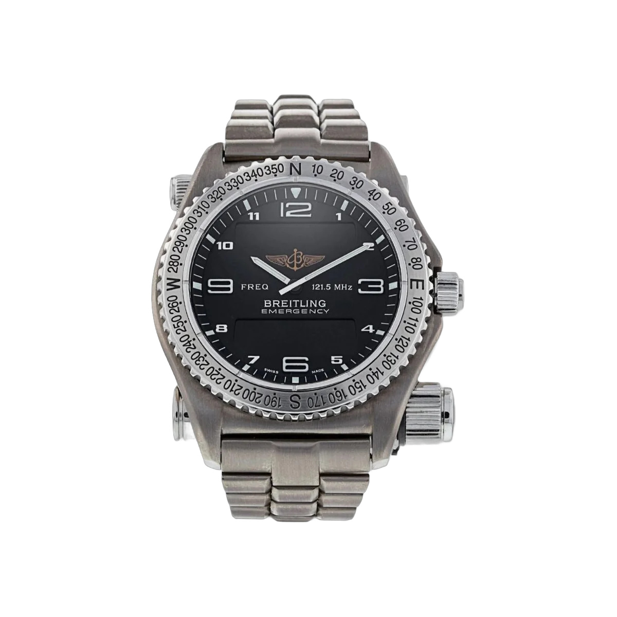 Breitling Emergency E56321 Stainless Steel Blue dial 43mm Quartz
