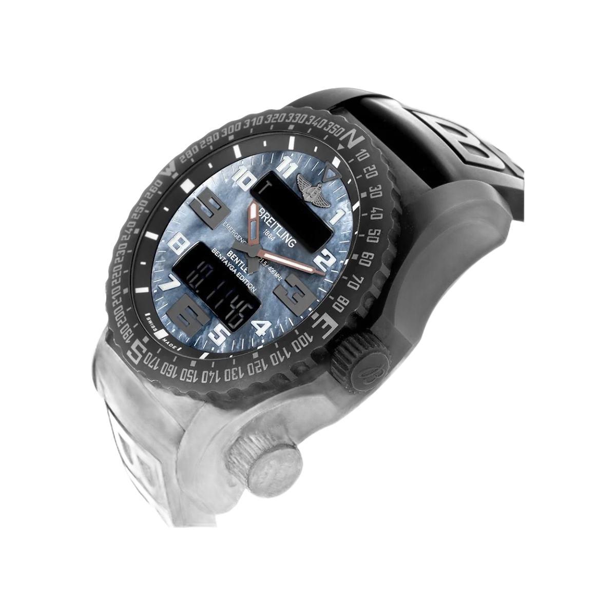 Breitling Emergency II Night Mission V76325LA/BE30 51mm MOP Dial Mens Watch