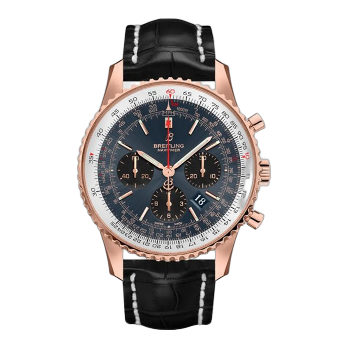 Breitling Navitimer 1 B01 Chronograph 43Mm 18Kt Rose Gold Men's Watch