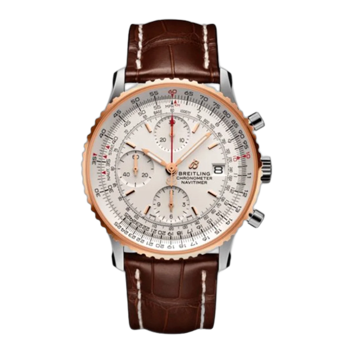 Breitling Navitimer 1 Chronograph 41Mm 18K Rose Gold &amp; Stainless Steel Men's Watch
