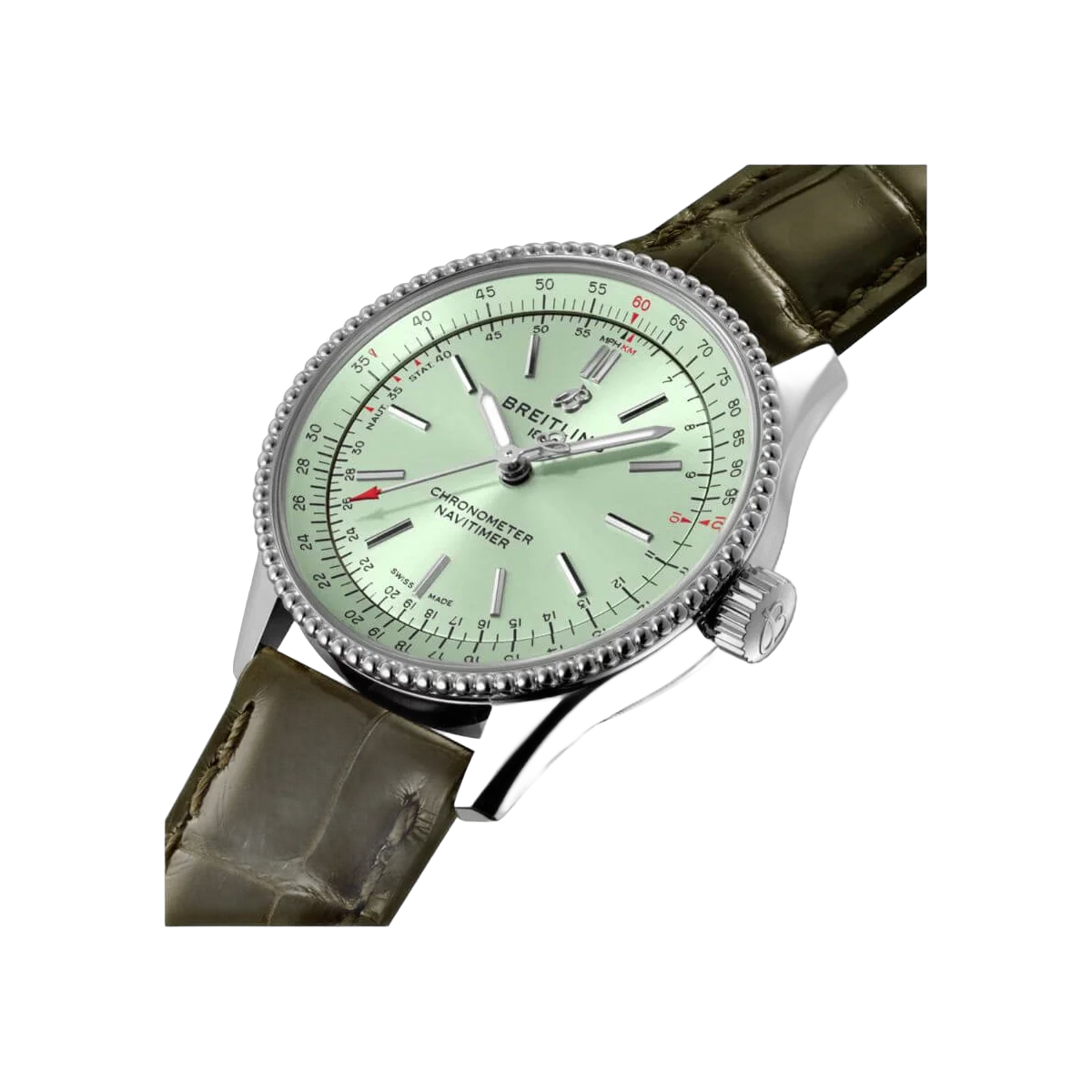 百年灵 Navitimer A17395361L1P2 自动上链绿色表盘