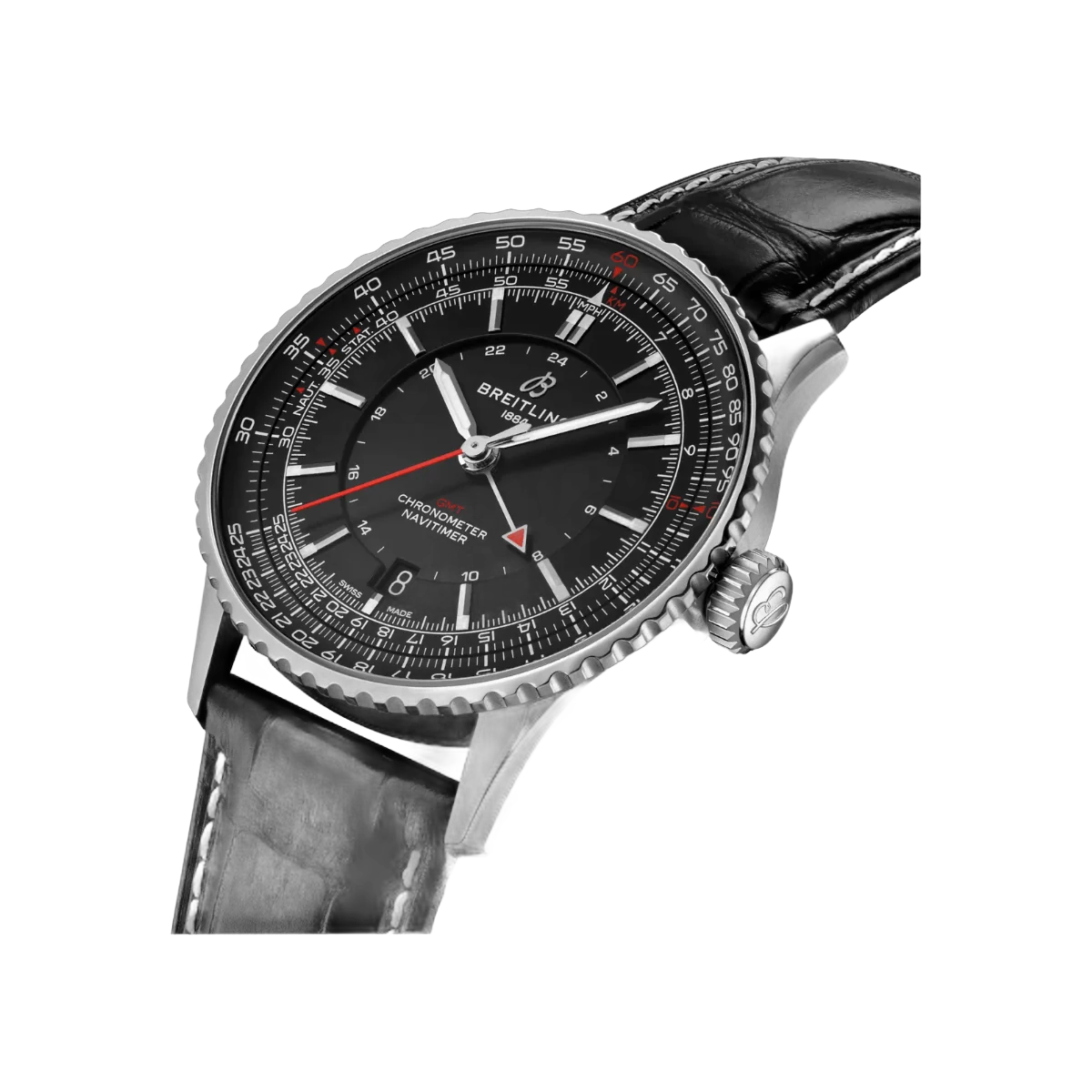 Breitling Navitimer Automatic GMT A32310251B1P1 41mm Black Dial Mens Watch