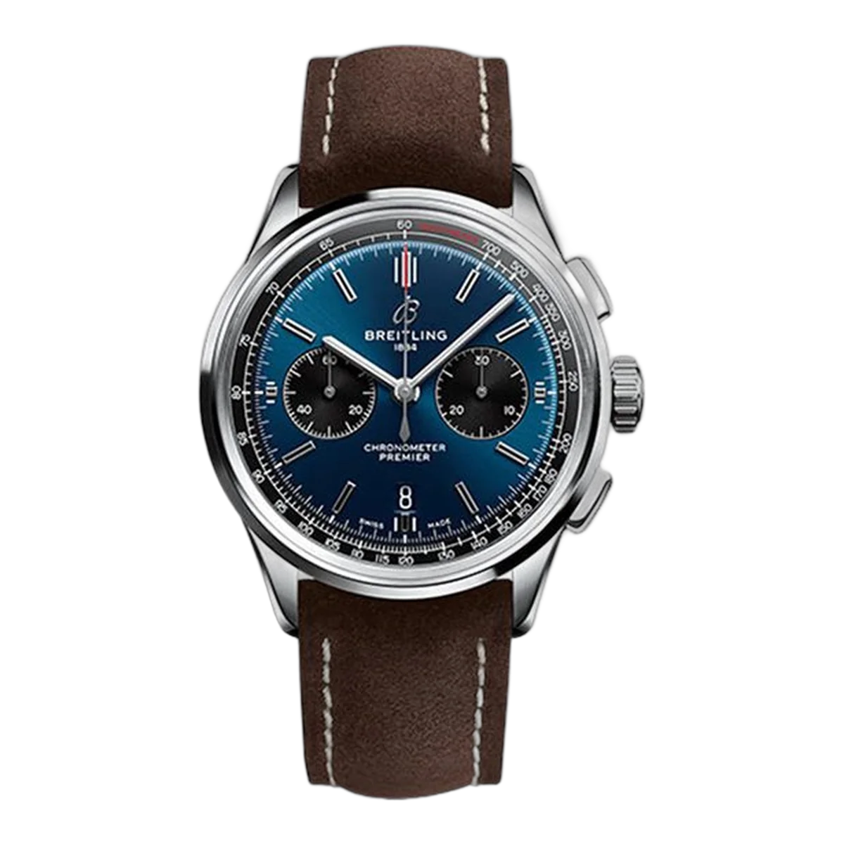 Breitling Premier B01 Chronograph 42Mm Blue Dial Stainless Steel Men's Watch