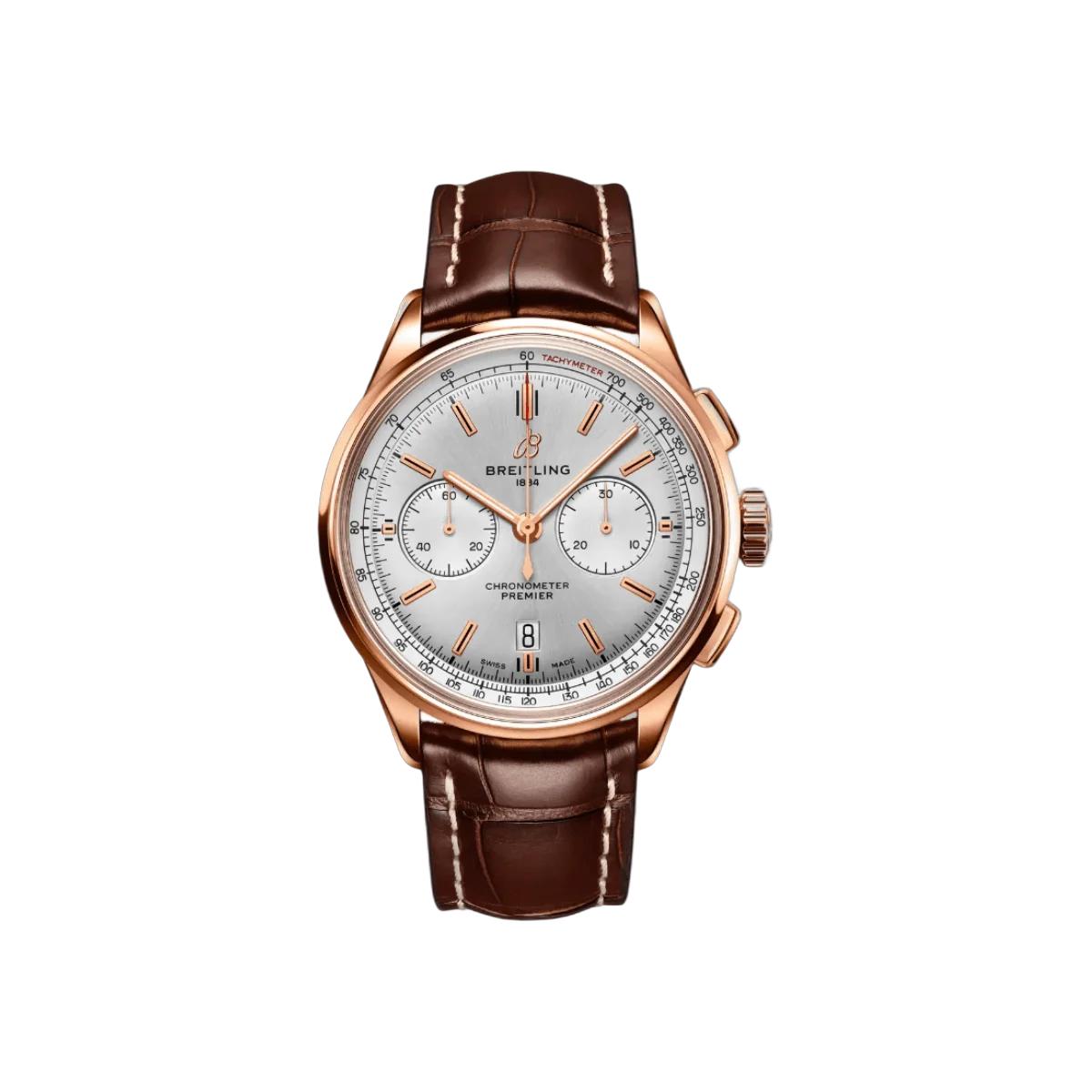 Breitling Premier B01 Chronograph RB0118371G1P1 42mm Herrenuhr mit grauem Zifferblatt